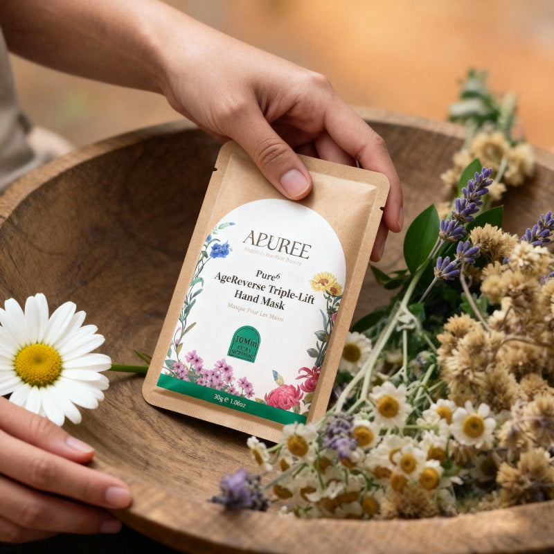 Apuree anti-aging hand mask set