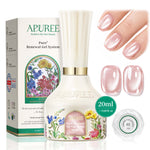 APUREE Pearl White Strengthener Gel Nail Polish Color Swatch 01 Pearl