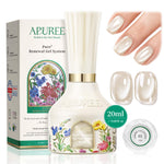 APUREE 26-Free Strengthener Gel Nail Polish Pearl White 20ml Bio-Based Nail Strengthening Treatment