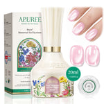 APUREE Sheer Pink Gel Nail Polish Color Swatch Jelly Nail Effect