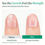 Before and After Results of APUREE Nail Strengthening Gel Polish Treatment