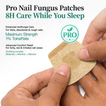 APUREE nail fungus patches pro before and after with 1% tolnaftate