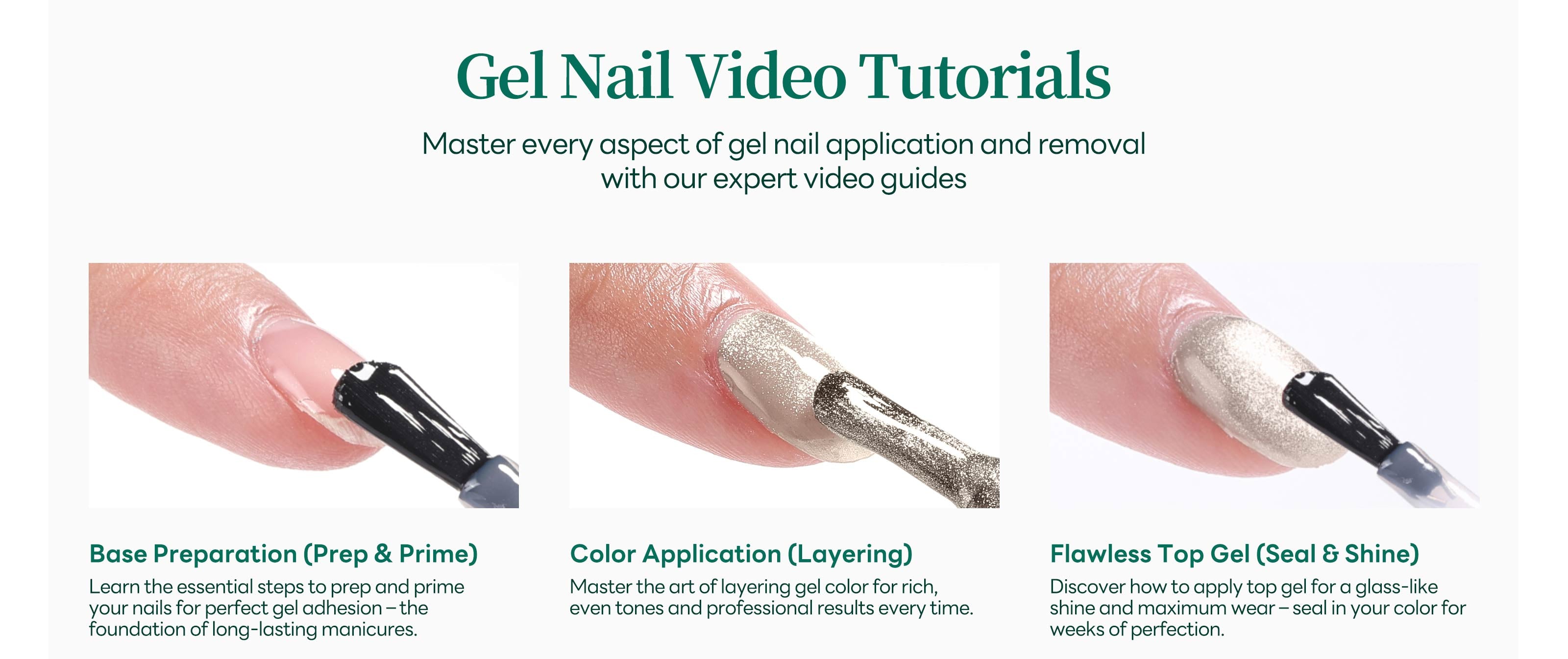 Apuree gel nail video guide showing application process and nail art techniques
