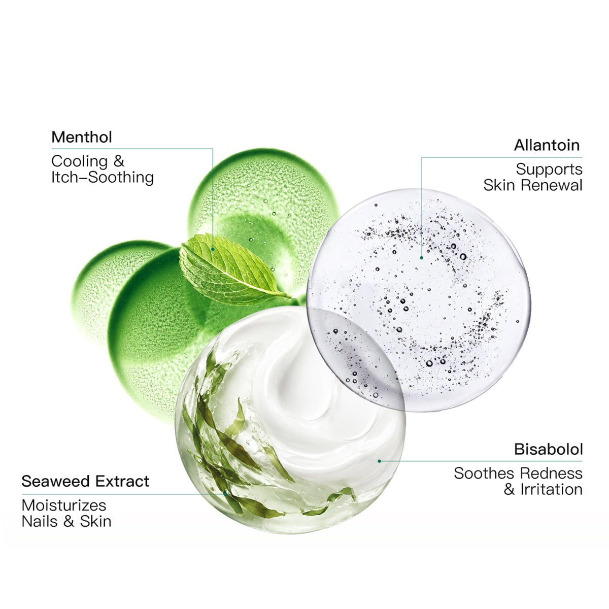APUREE-soothing-ingredients-with-bisabolol-menthol-seaweed-extract-and-allantoin