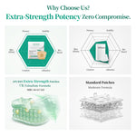 Apuree advanced nail renewal solution with enhanced formula compared to standard patches for stronger nail repair performance