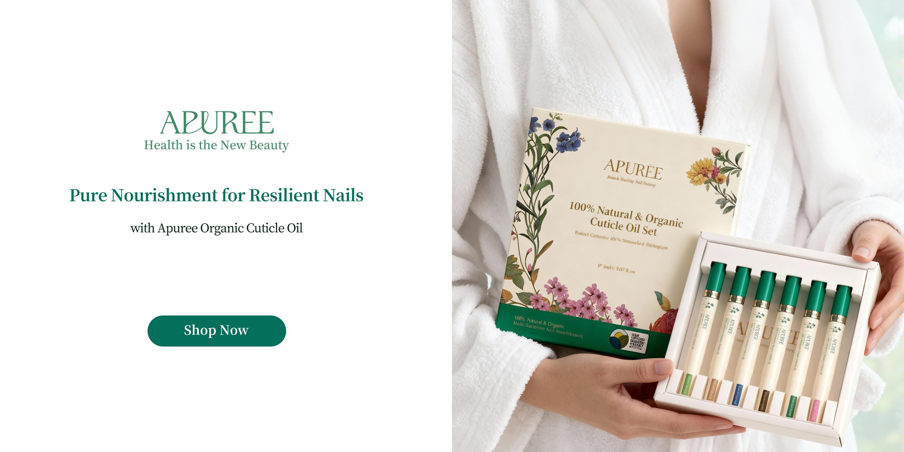 APUREE USDA Cuticle Oil Organic Jojoba Nail Growth