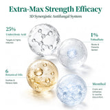 APUREE Extra-Max Strength antifungal solution efficacy with 25% Undecylenic Acid, 1% Tolnaftate and botanical oils