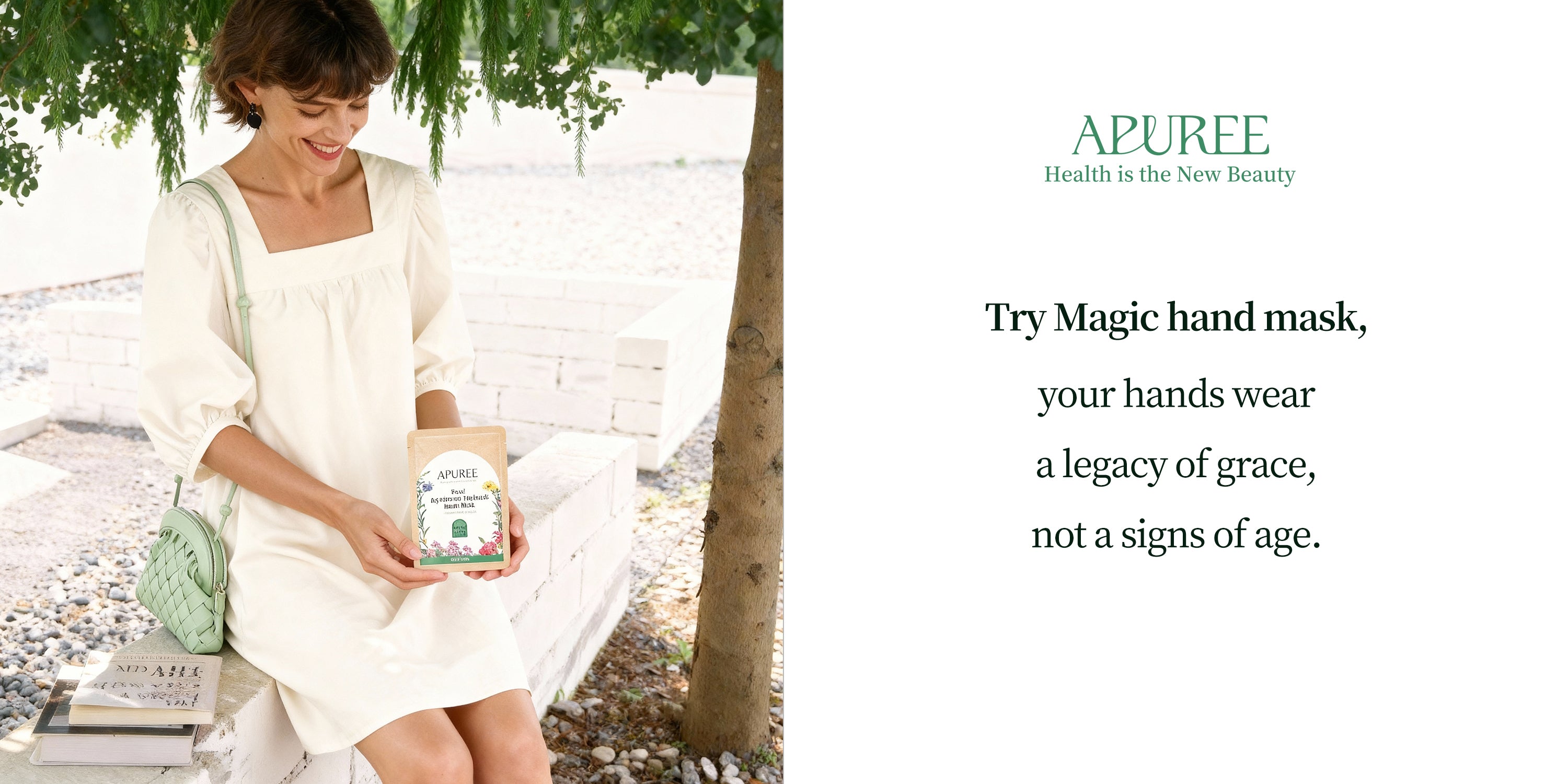 APUREE Green Organic Hand Gloves