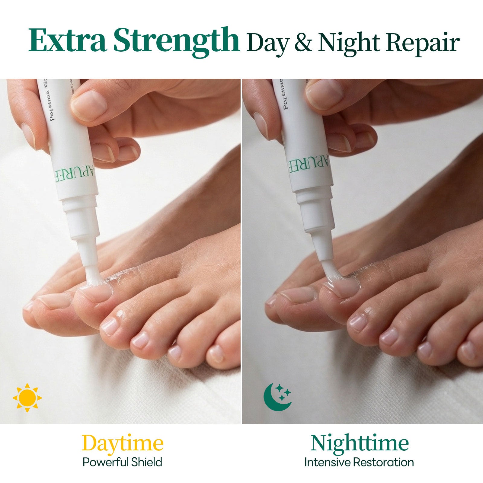 APUREE Nailtific deep delivery system nail treatment day and night application