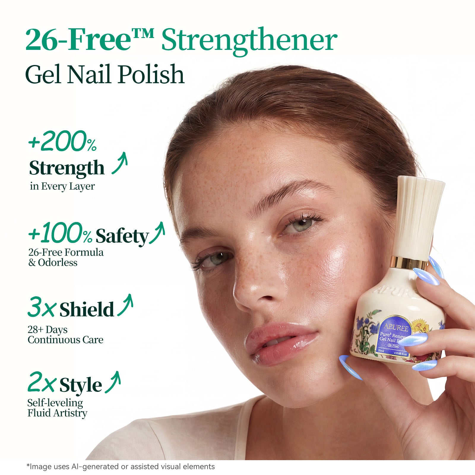 26-Free™ Cat Eye Gel Nail Polish: >64% Bio-Based, 0.68 fl. oz -Siren's Cove