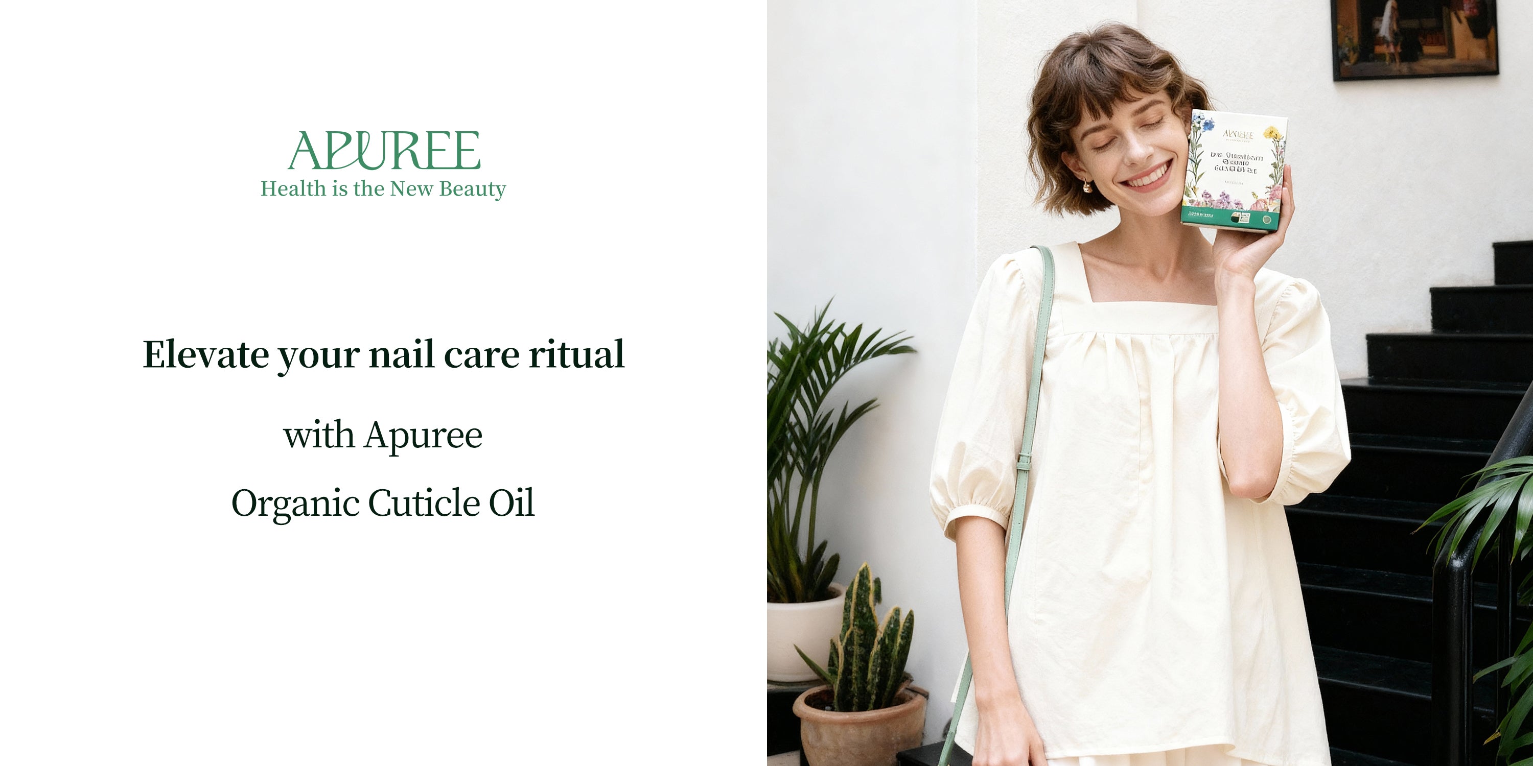 APUREE Cuticle Oil Organic Jojoba Healthy Nail Growth