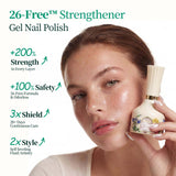 Woman Holding APUREE 26-Free Strengthener Gel Nail Polish for Stronger Healthier Nails