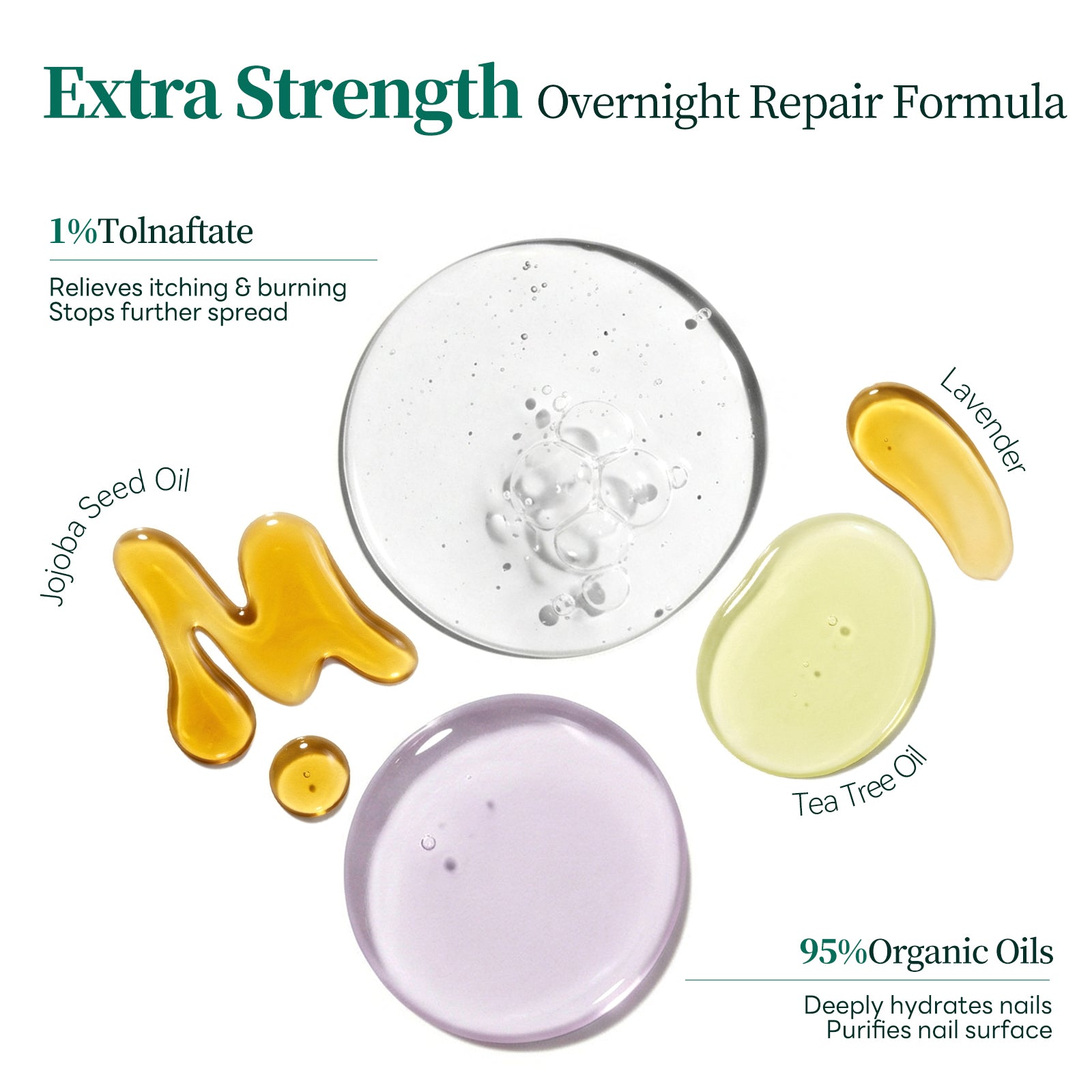 Apuree nighttime antifungal pen ingredients tolnaftate organic oils deep hydration nail repair formula