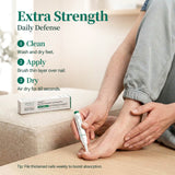 How to use Apuree daytime antifungal pen clean apply dry steps for daily toenail fungus care