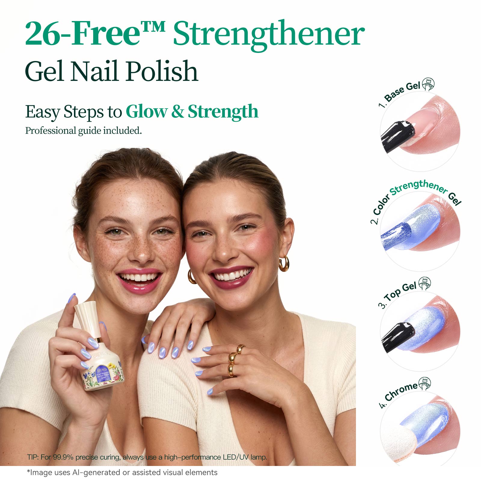 26-Free™ Cat Eye Gel Nail Polish: >64% Bio-Based, 0.68 fl. oz -Siren's Cove