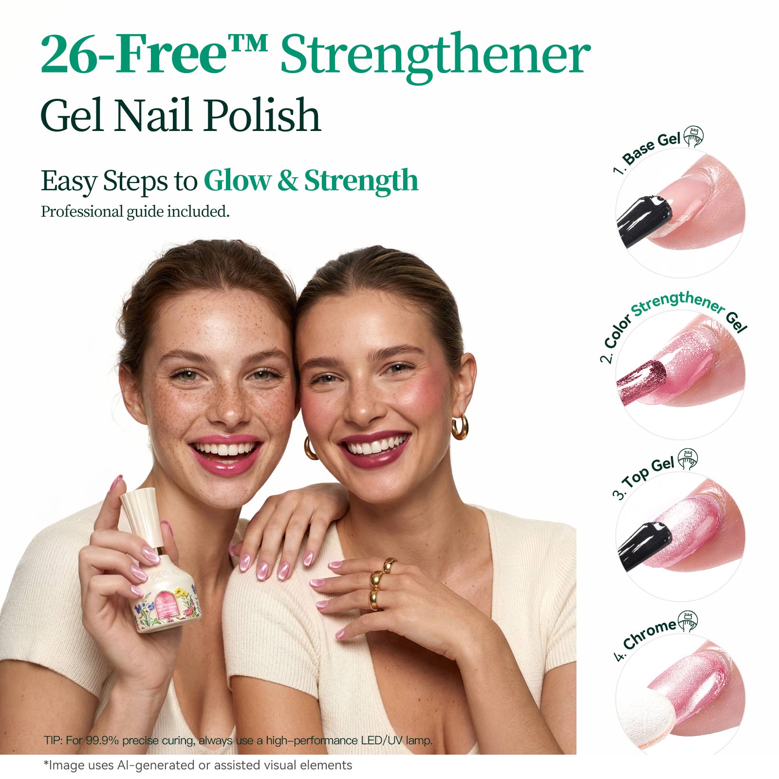 26-Free™ Cat Eye Gel Nail Polish: >64% Bio-Based, 0.68 fl. oz -Aqua Aura