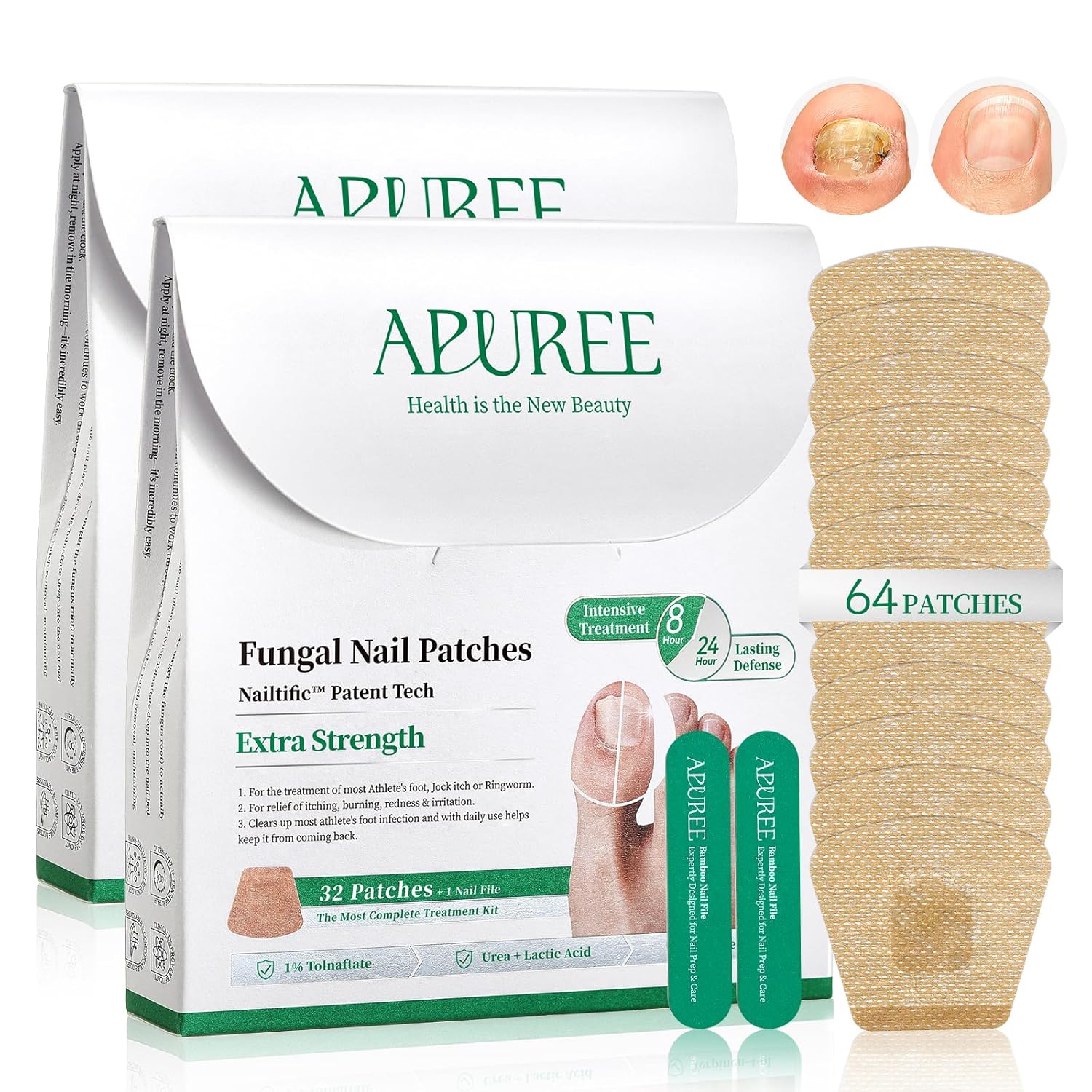 APUREE Extra Strength Nail Renewal Patches 64PCS