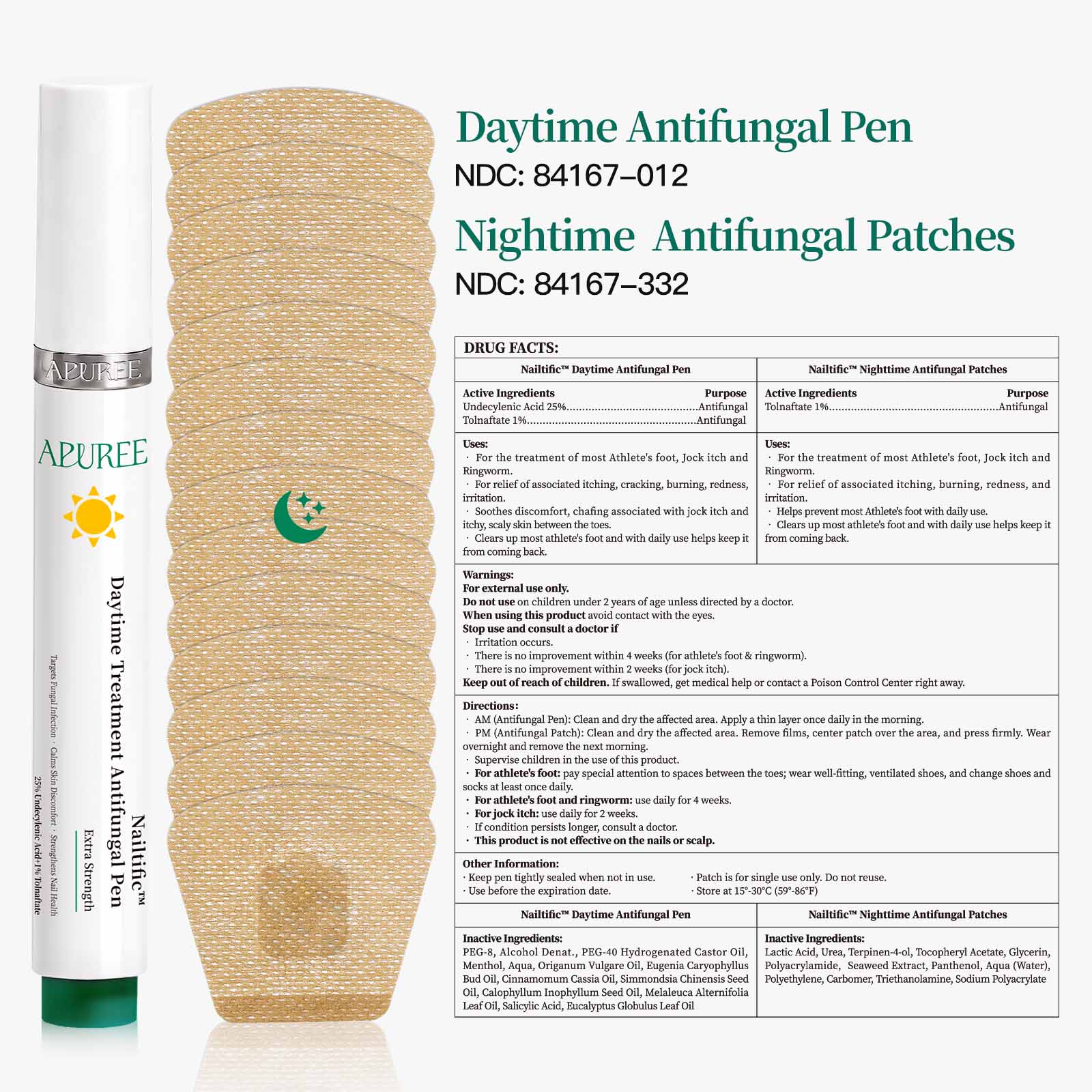 Antifungal Pen & Patch Kit with 26-Free, Maximum-Strength Formula
