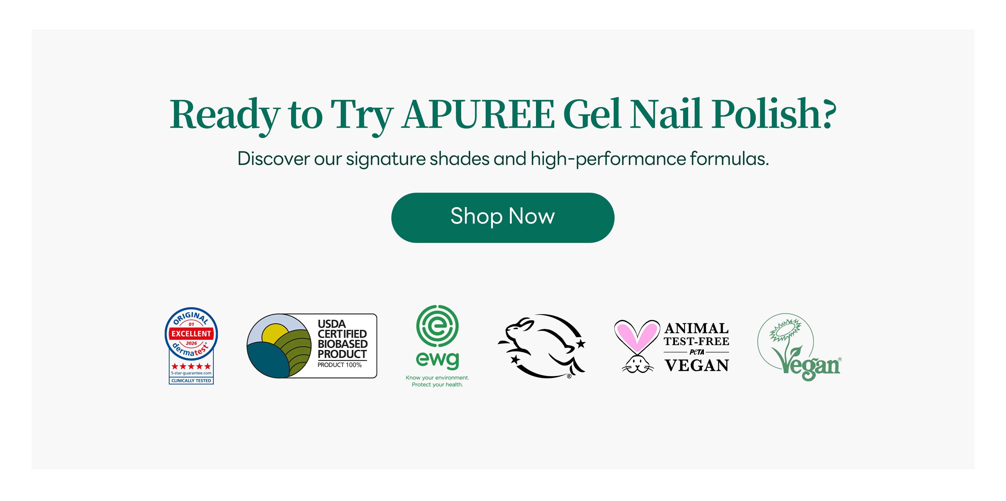 Apuree non toxic gel nail polish safe formula clean beauty manicure products