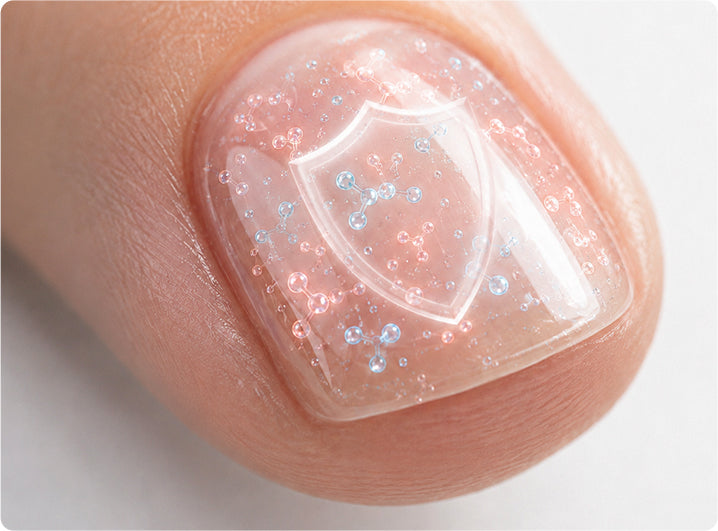 Bitter taste releases when nail biting occurs to discourage the habit