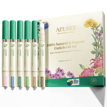 USDA Organic Cuticle Oil Set: 100% Pure, Natural-Origin, 6pcs
